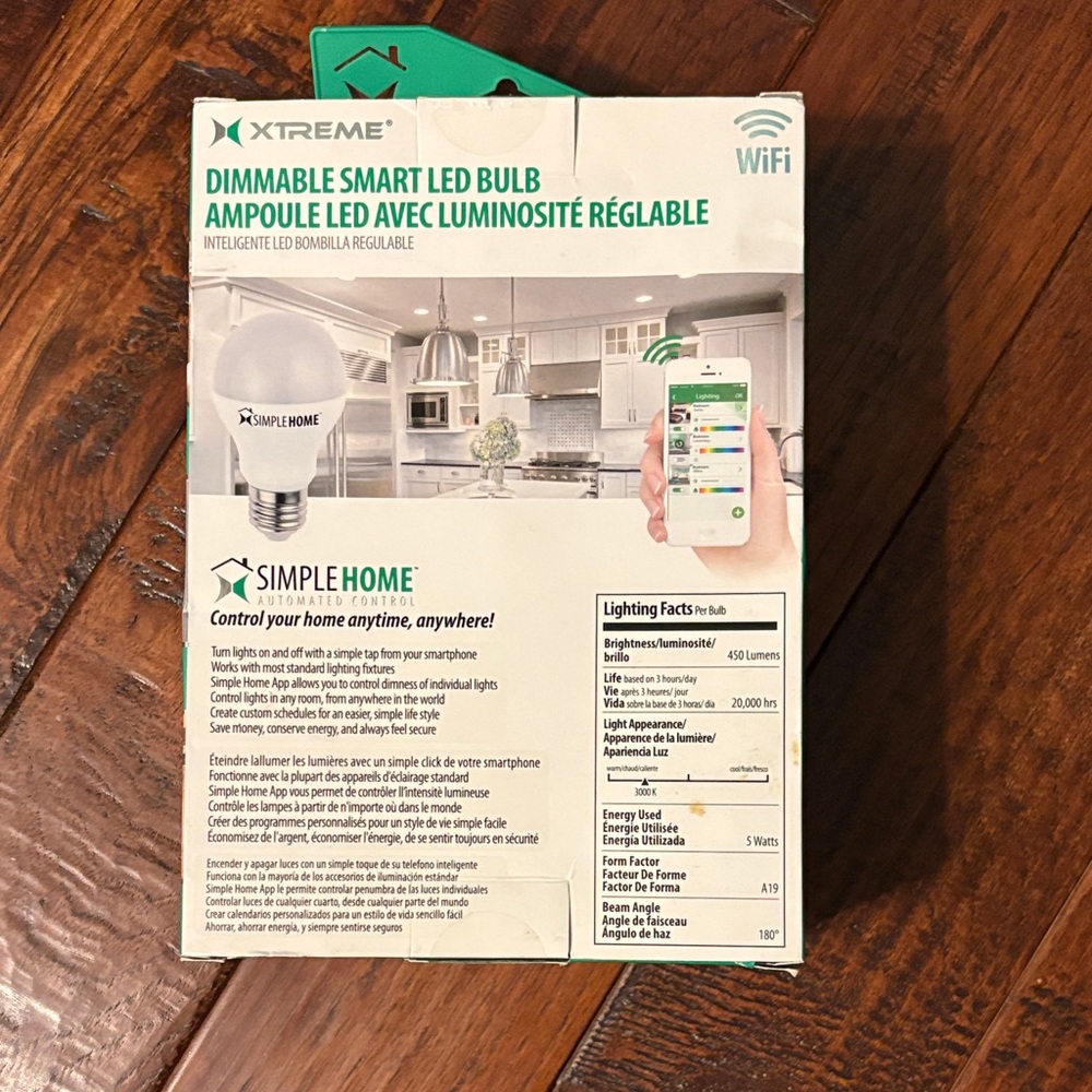Dimmable Smart LED Bulb - White - Picture 3 of 4